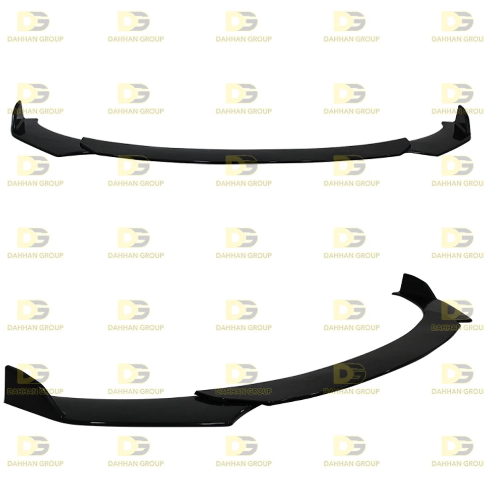 Universal For All Cars Front Splitter 3 Pieces For all Cars Piano Gloss Black Surface High Quality ABS Plastic Car Kit