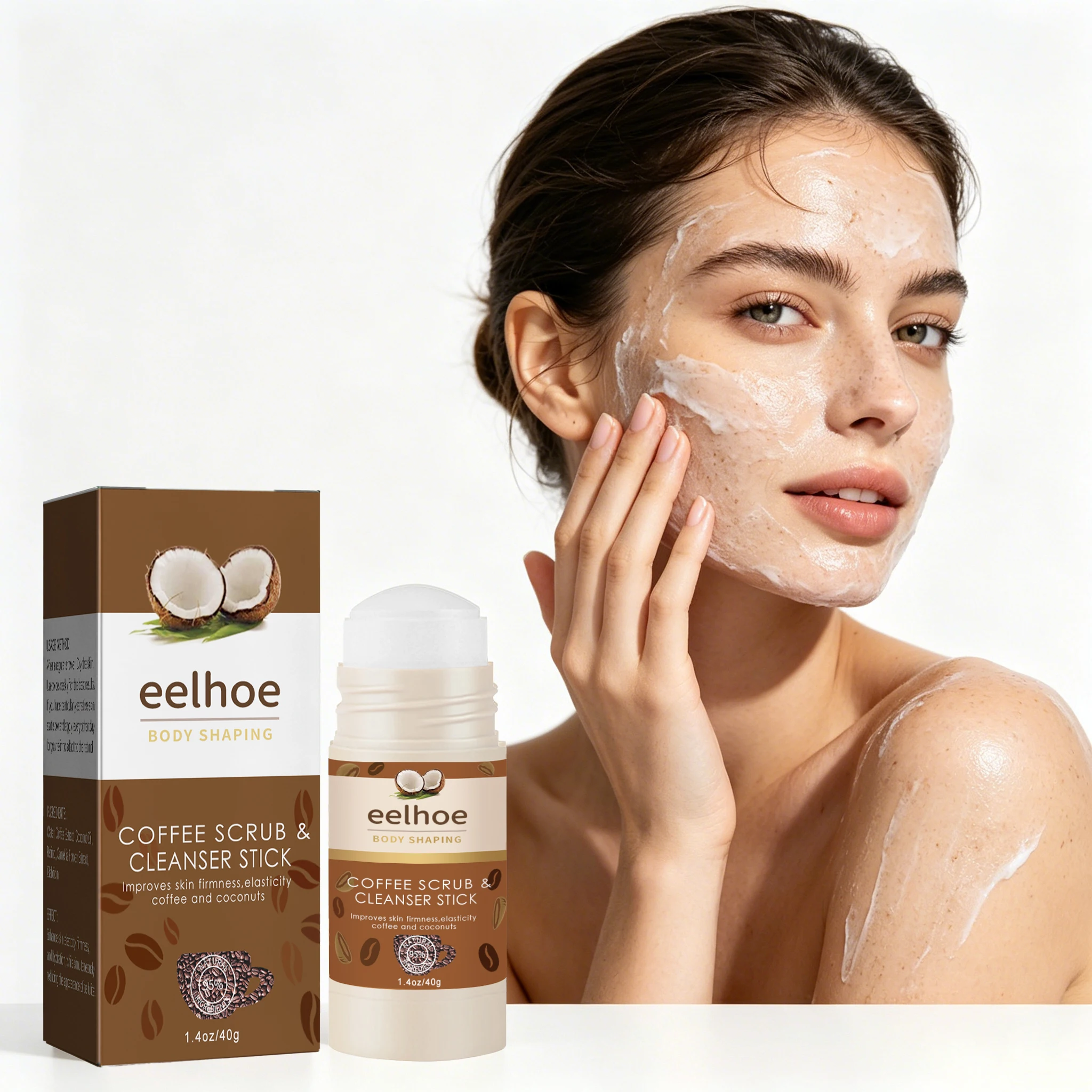

40g Coffee Body Scrub Gentle Remove Dead Skin Non-tight Enhance Smoothness Moisturizing Boosts Skin Elasticity Tightening Glowing Body Scrub