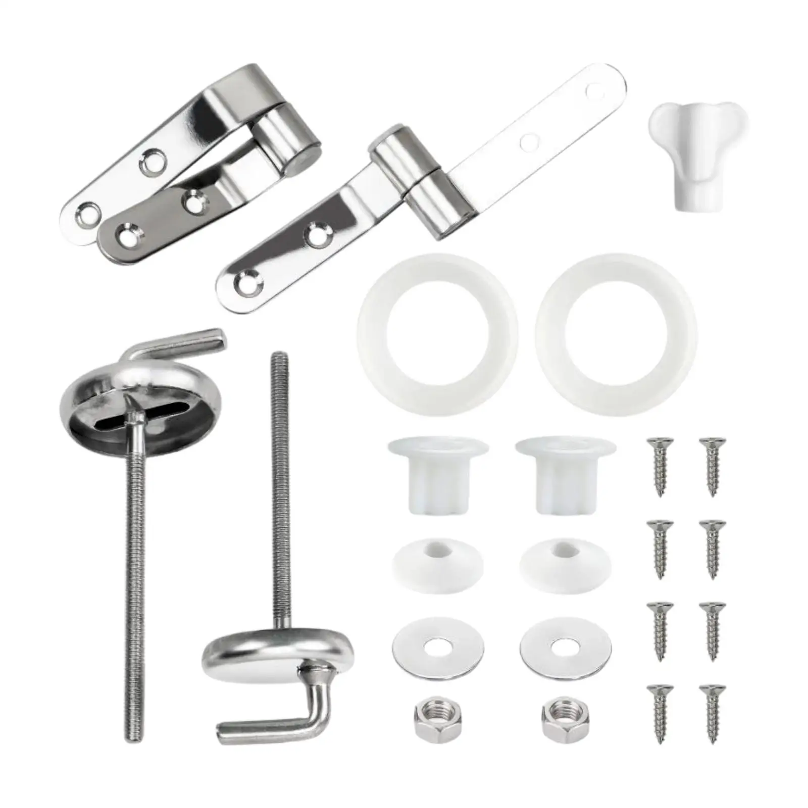 

Toilet Seat Lid Hinges Thickened Fixtures,Repair General,Compact Fixing Bracket Replacement Mounting Fixed Joint for Bathrooms