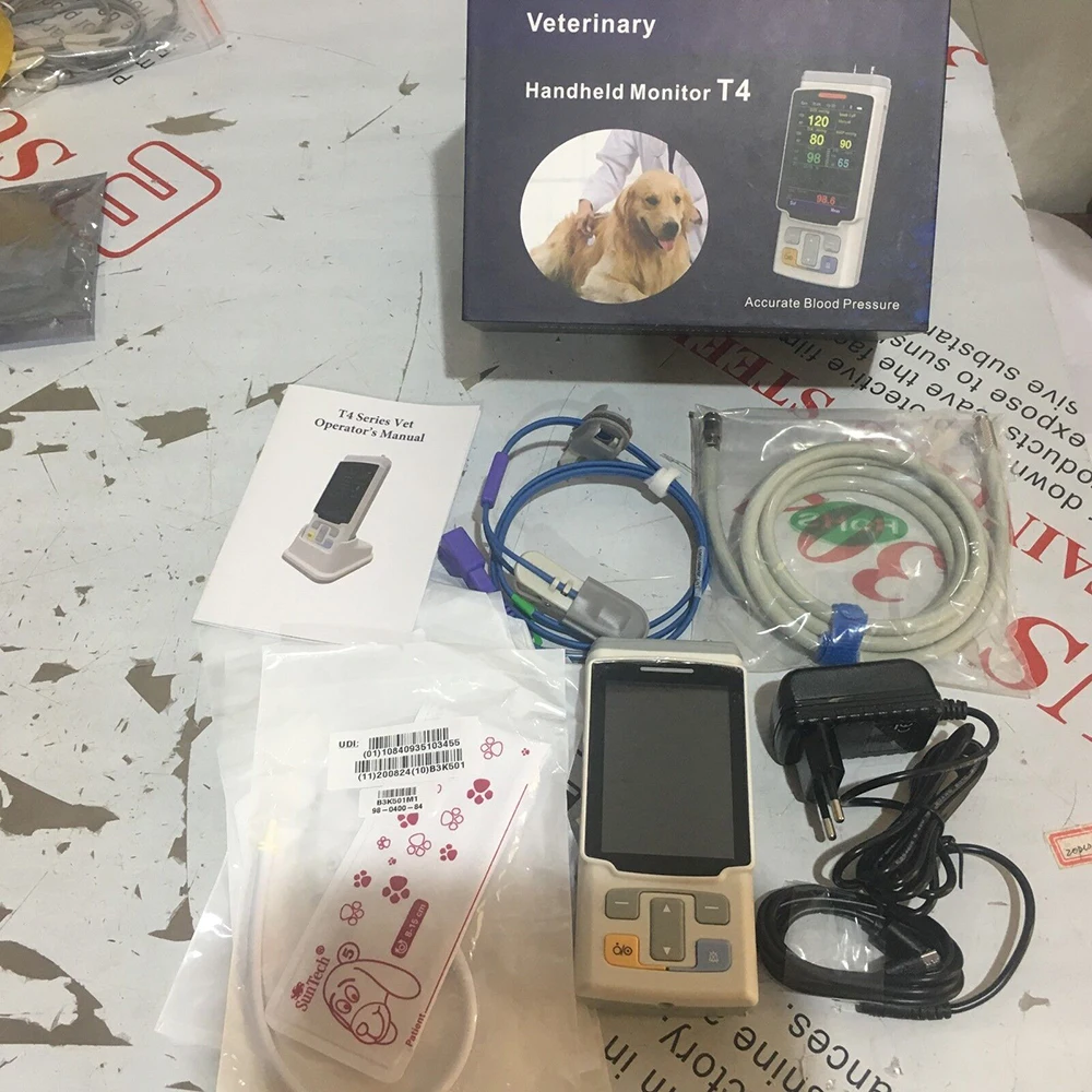 Handheld Vital Sign Monitor Cheap Multi-parameter Patient Monitor with PC Software for Pets