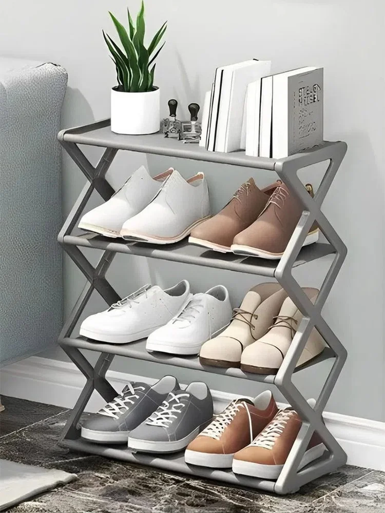 1 Piece 4-tier Shoe Rack 4-tier Shoe Rack 42cm Wide Organizes Multi-layer Detachable Shoe Storage Organizer