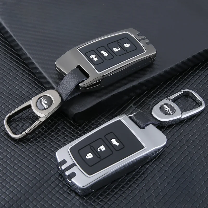 Aluminiowy silikonowy pokrowiec na klucze do Toyoty Rave 4 2017 Auris Camry 50 2012 Land Cruiser Highlander 2015 Avalon Corolla Fob — zdjęcie 2