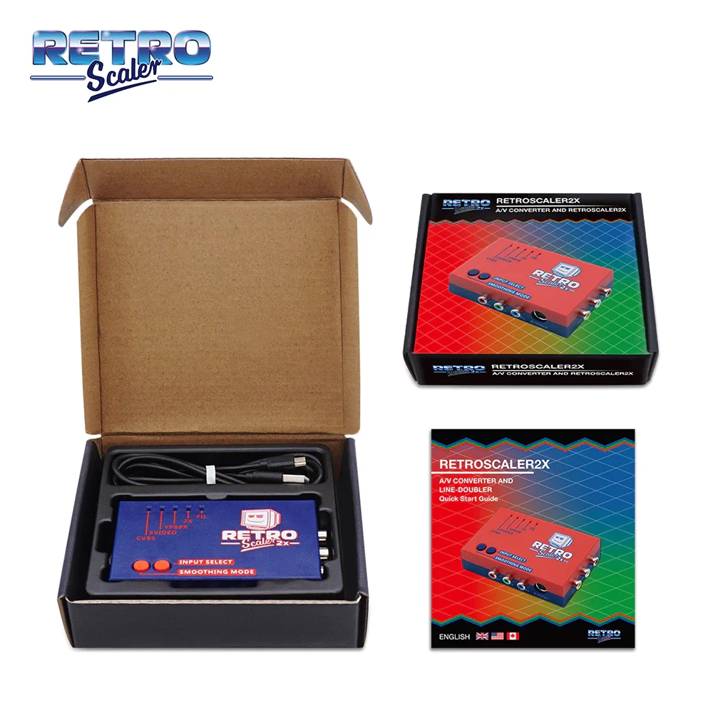レトロスケーラー2x AV to HDMI ® レトロゲーム機用コンバーターと