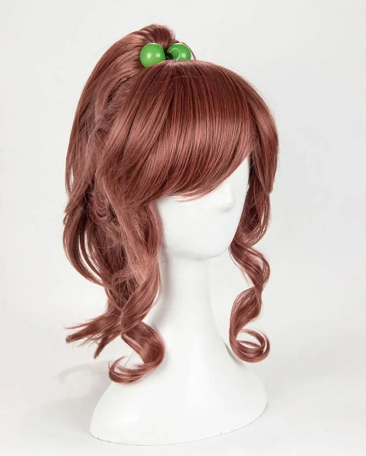 Sailor Jupiter Kino Makoto peruki do cosplay krótki brązowy kucyk żaroodporna peruka syntetyczna + czapka z peruką + gumka do włosów — zdjęcie 2