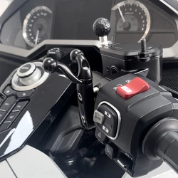 Panical Handlebar Accessory Mounting Extension Bracket Bar Water Cup Phone Holder For Honda Gold Wing GL1800 F6B 2018-2024