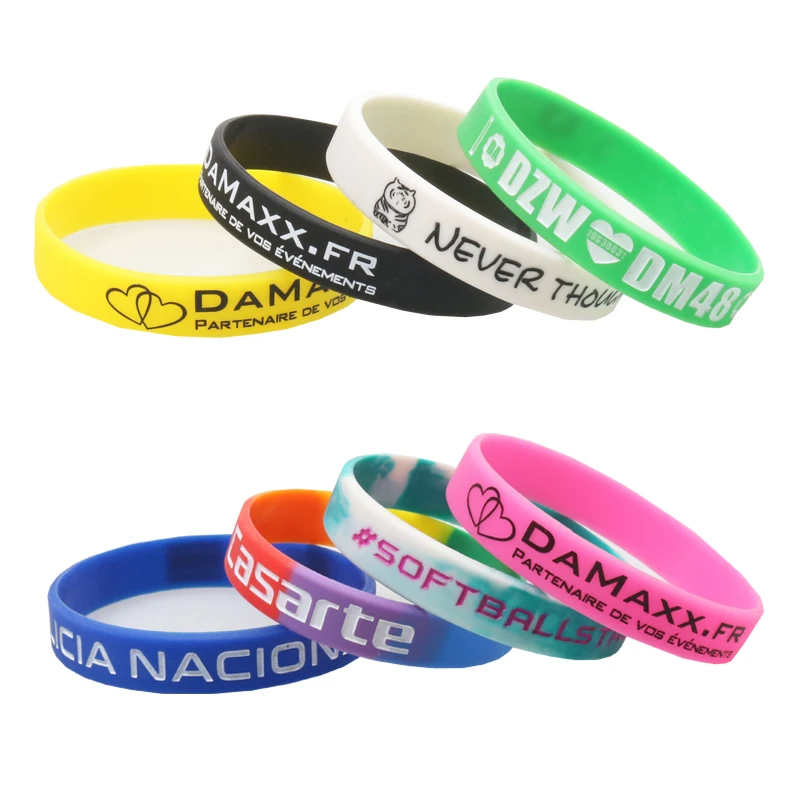 Custom Wristband ID SOS Bracelets, 100pcs Set