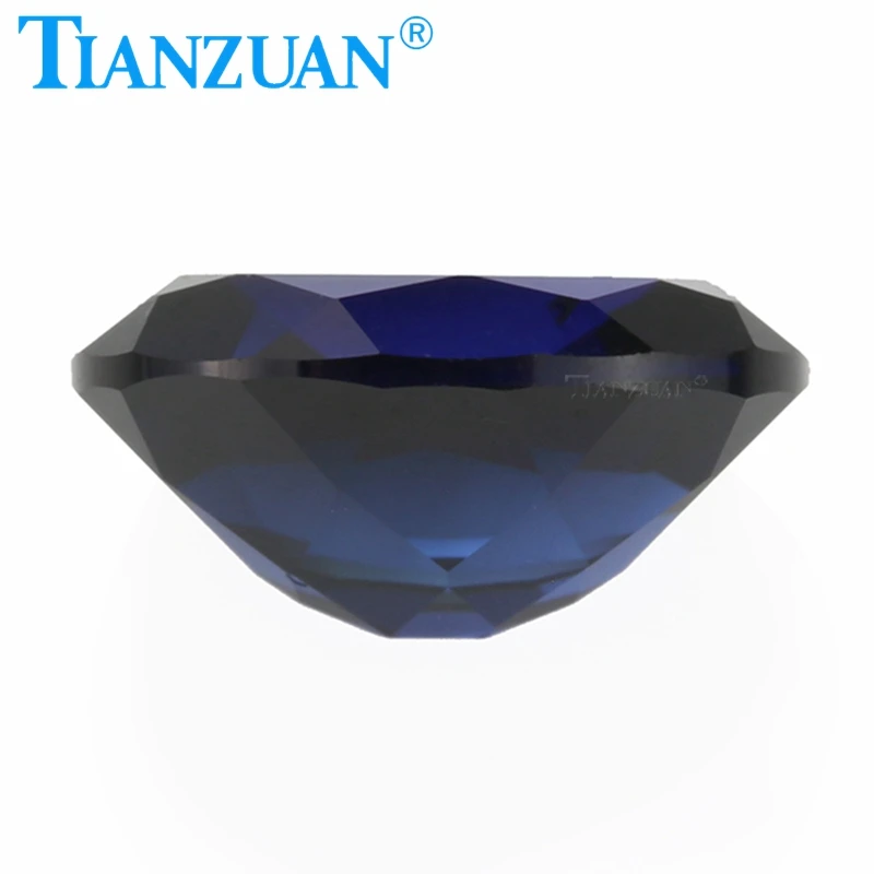 Oval Shape Natural Cut Artificial Sapphire Synthetic Corundum Clear Loose Stone for Jewelry Making DIY Material