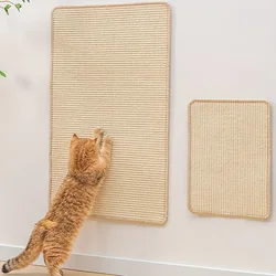 15/31inch Cat Scratcher Mat Natural Sisal Cat Scratch Mats Scratching Pad Protect Carpets And Sofas