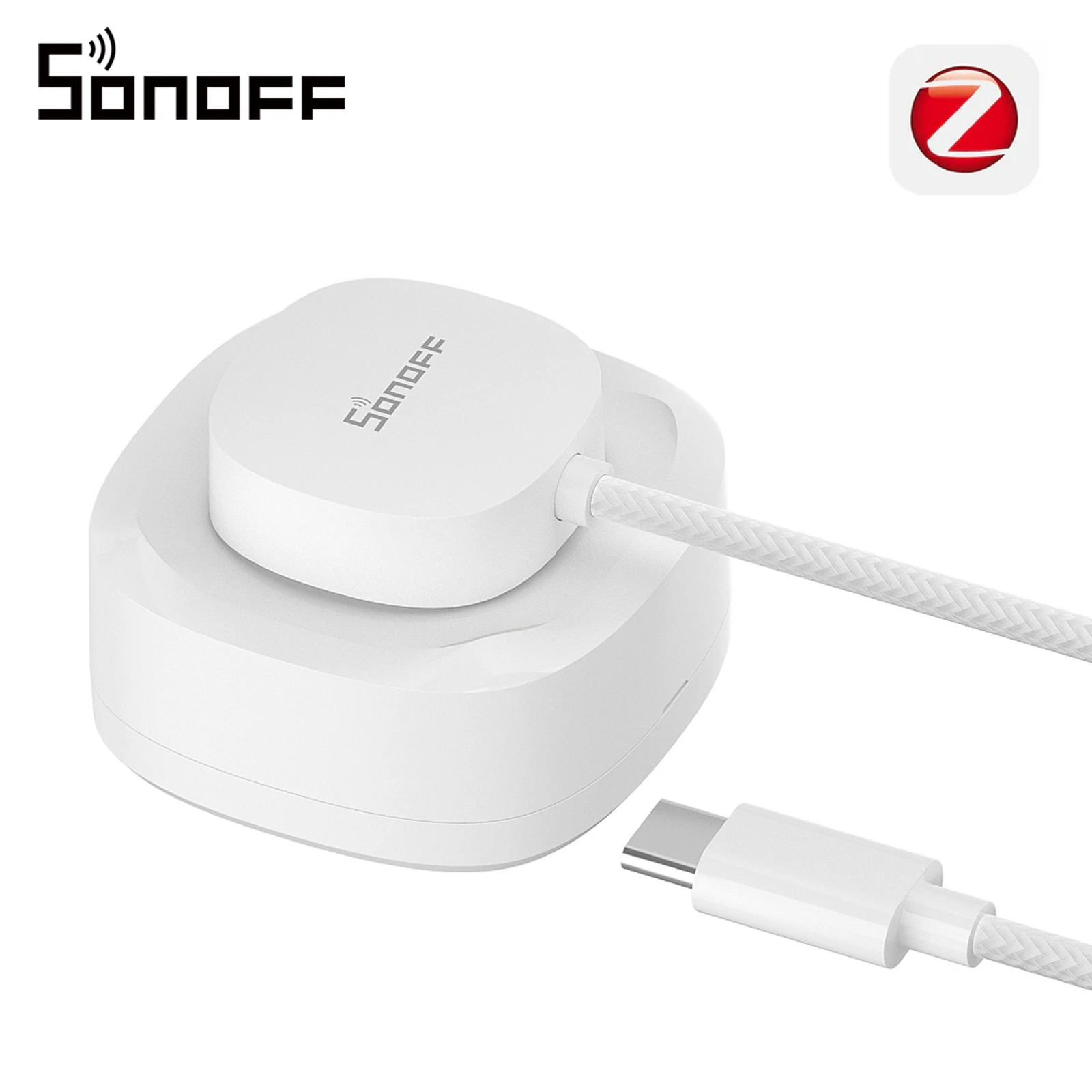 SONOFF SNZB-05P Zigbee Wasserlecksensor Mit Erkennungskabel Für Smart Home Automatisierung Und Haussicherheit, Kabelloser Wasserleck Detektor Für Bad, Küche, Waschküche, Keller Und Unter Der Spüle
