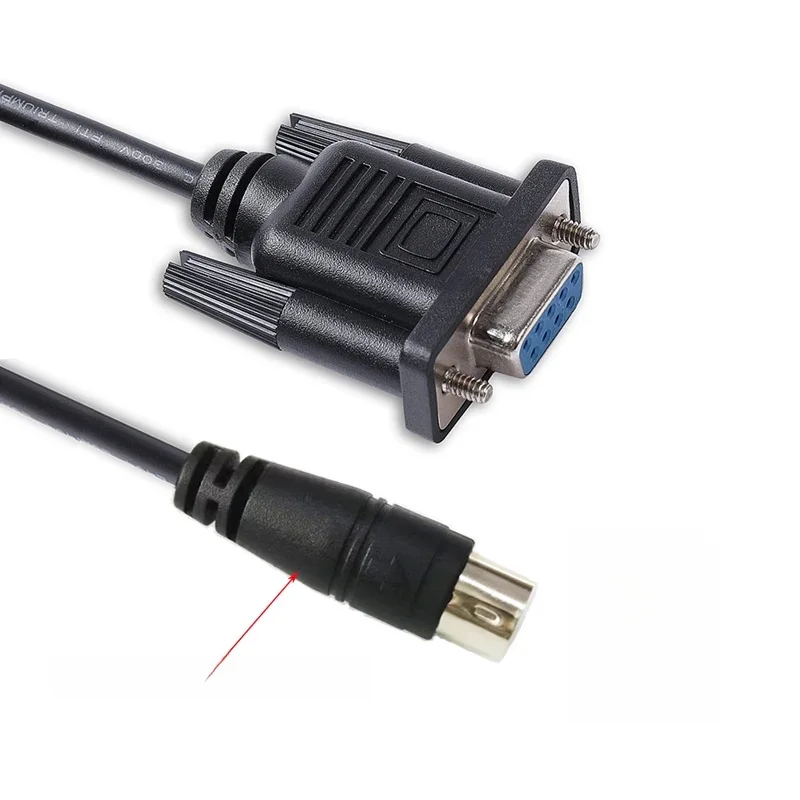 D-sub 9 Pin DB9 żeńskie do Mini Din 6 Pin RS232 seryjny kabel komunikacyjny do LS XGB XBM XBC PLC do komputera przewód sterowniczy — zdjęcie produktu 6