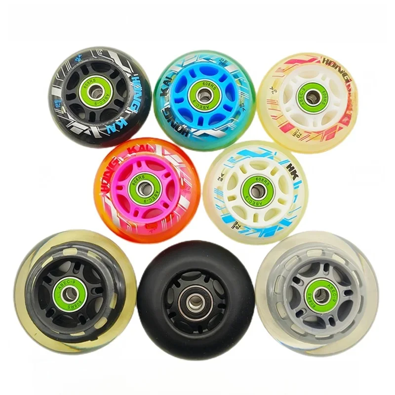 Kółko do rolek dziecięcych PU 64mm 70mm 72mm 82A 84A 8 kół/partia — zdjęcie 2