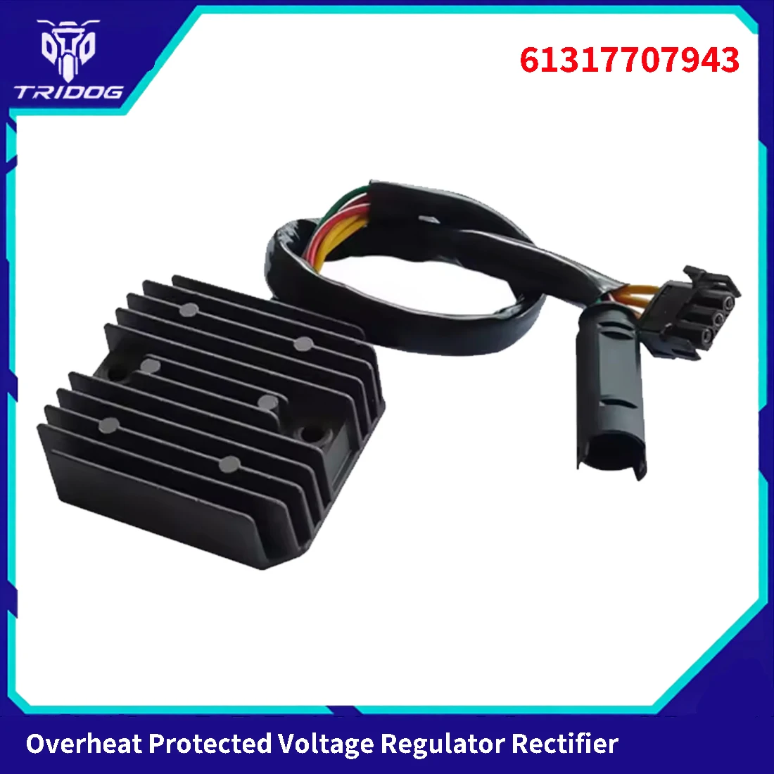 Overheat Protected Voltage Regulator Rectifier 61317707943 for BMW F800S F800R F800ST F800GS F800GT F700GS F650CS G650GS G650X