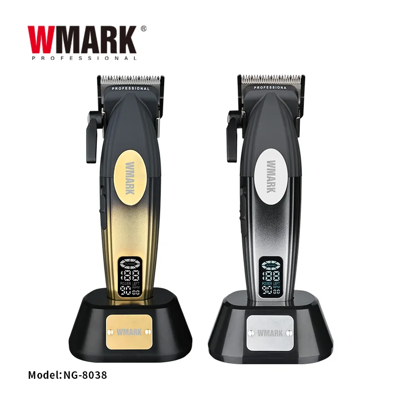 

2024 WMARK NG-8038 HIGH SPEED HAIR CLIPPER HAIR TRIMMER, ELECTRI HAIR CUTTING HAIR CUT, FAPER BLADE, SHARP BLADE