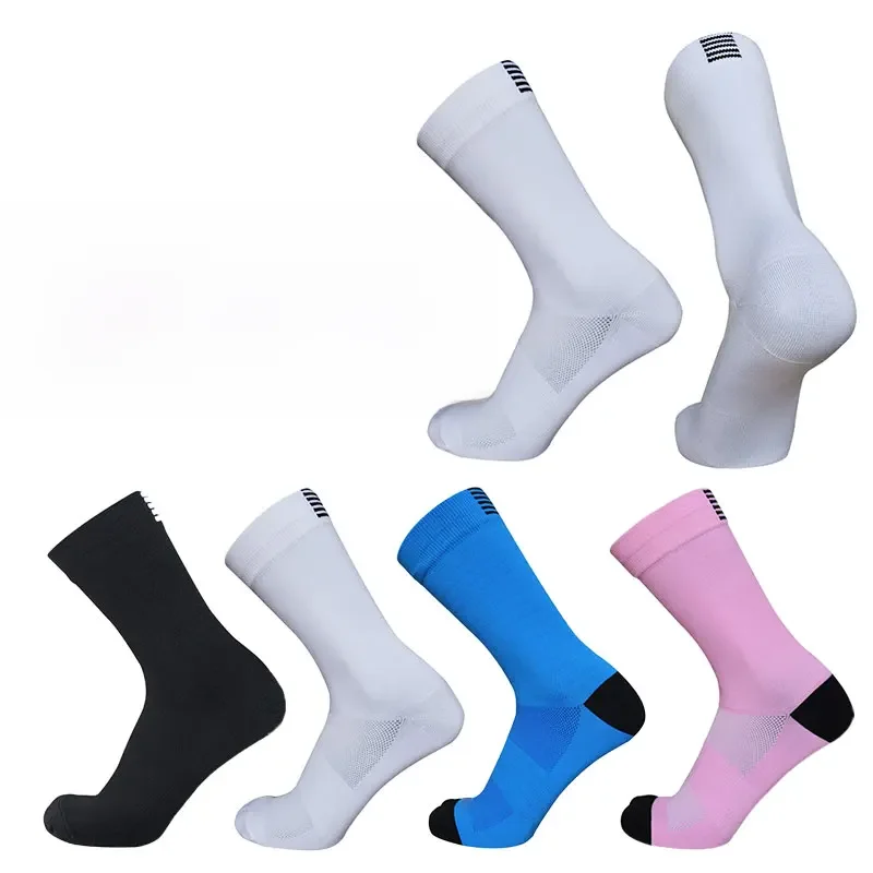 AliExpress NONE 4 Pairs of Breathable Mesh Men and Women Striped RA Cycling Socks Suitable for Racing Sports Cycling Highwayscycling