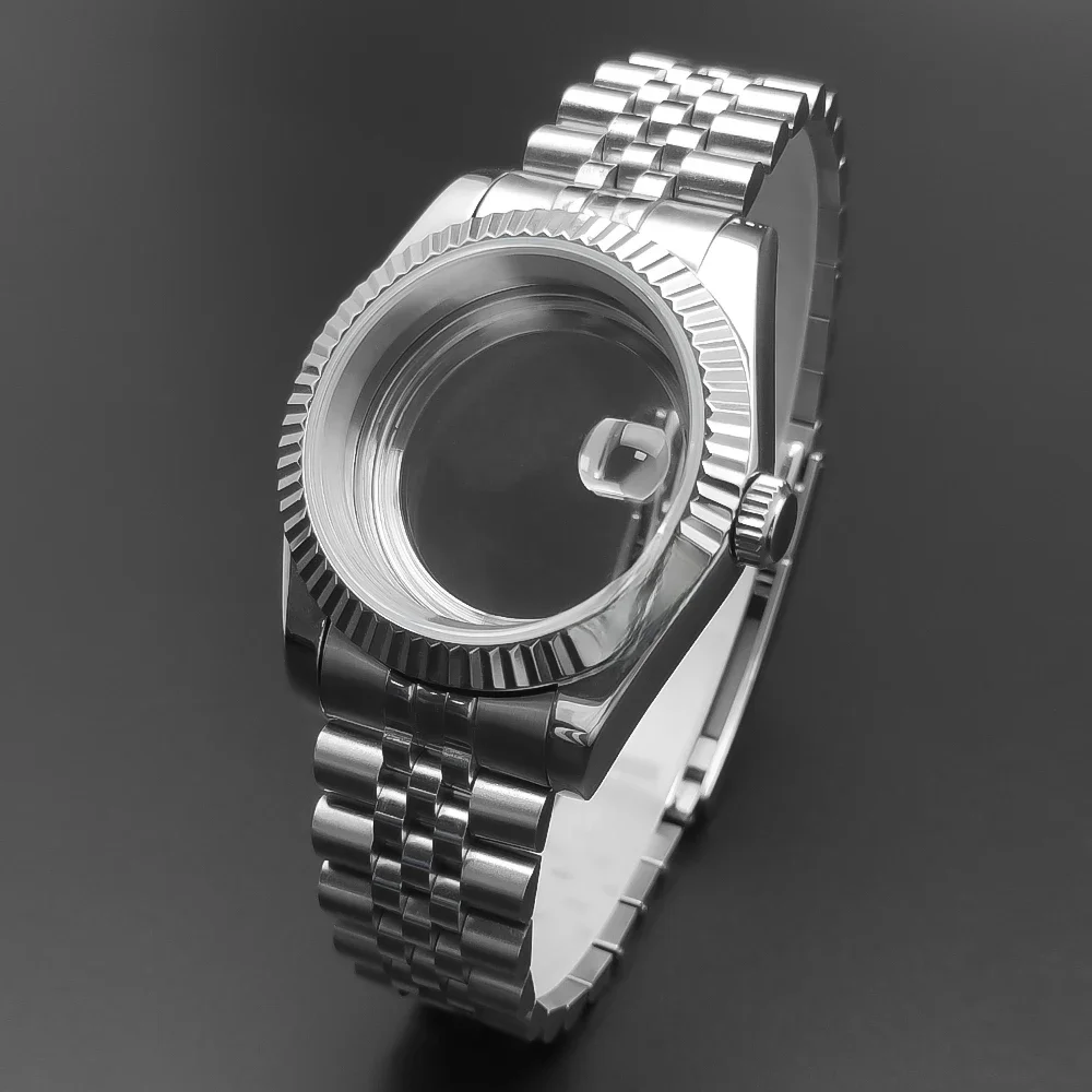 Neiton 36mm/39mm Saffierglas Voor Mannen Horlogekast Fit NH36 NH34 NH35 Beweging FashionWaterproof jubileum Roestvrij Staal - afbeelding 2