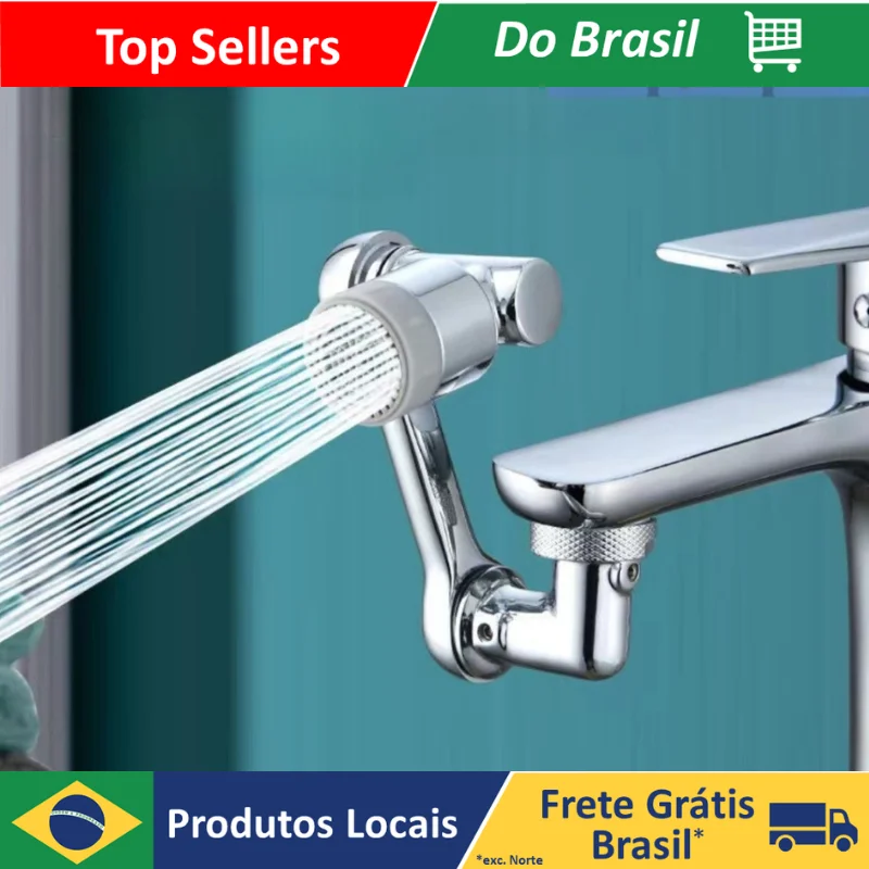 Universal Faucet Extender For Spat-proof Swivel Robotic Arm Multifunctional Adapter