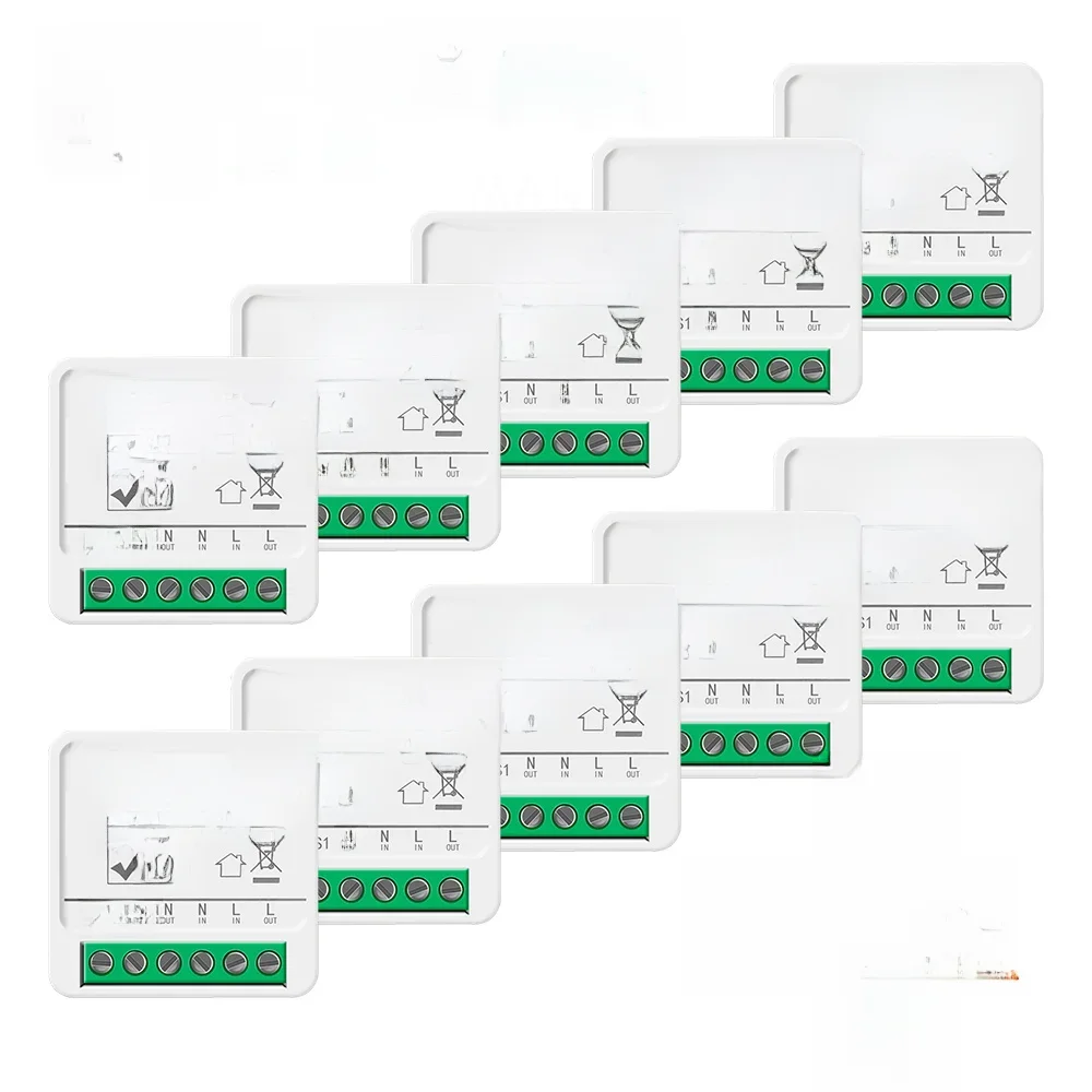Tuya Zigbee Mini Interruptor Inteligente Luz, Módulo de Controle DIY, Home Relé, Automação Breaker,