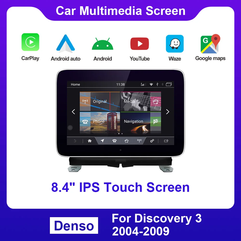 

Android11.0 Car Monitor Multimedia System Apple Carplay DVD Radios Navigation GPS For Land Rover Discovery 3 LR3 Headunit