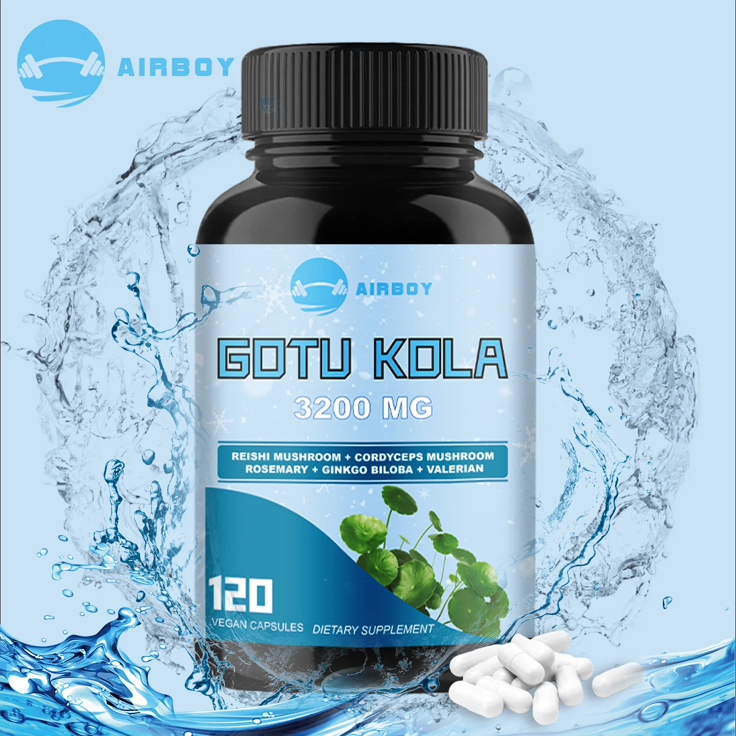 Gotu Kola - Improve Cognitive Function and Skin Health Integrity, Support The Immune System - 120 Capsules