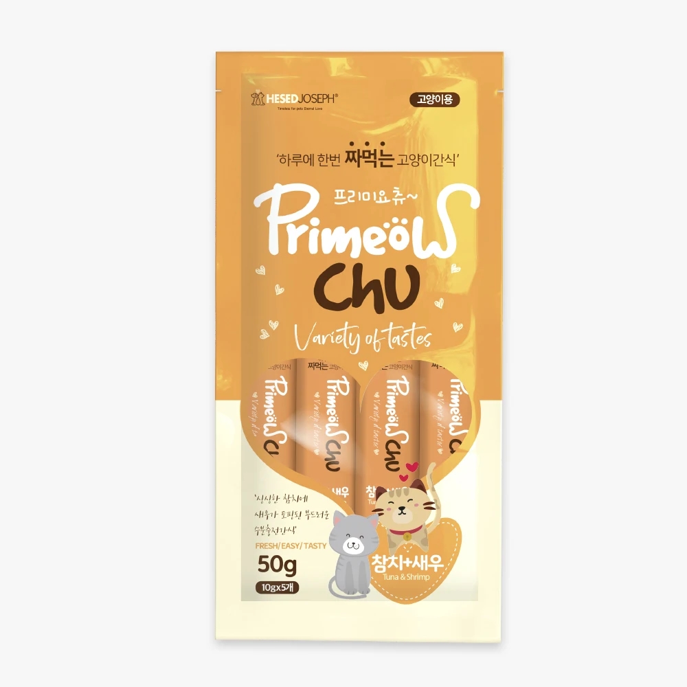 Primeyocchu cat (tuna + shrimp/10gX5 intervention), Cat churr, cat snack, cat snack, cat stick