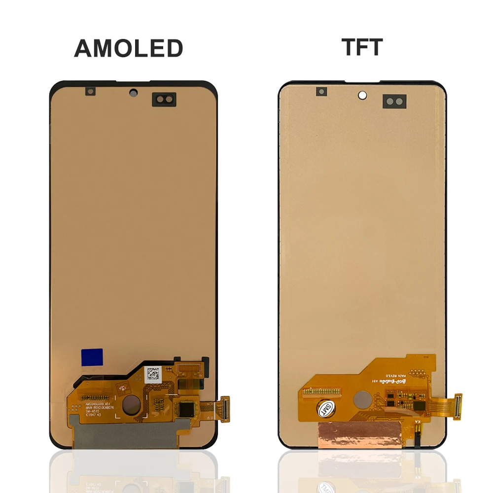 AMOLED A51 Display With Frame, for Samsung A51 A515 A515F A515W Lcd Display Touch Screen Digitizer Replacement