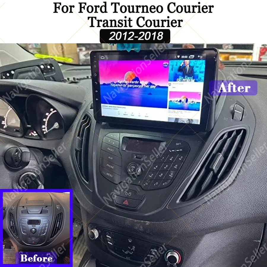 

Android Navigation For Ford Tourneo Courier Transit Courier 2012-2018 Carplay Screen Auto Radio Stereo Multimedia Head Unit Gps