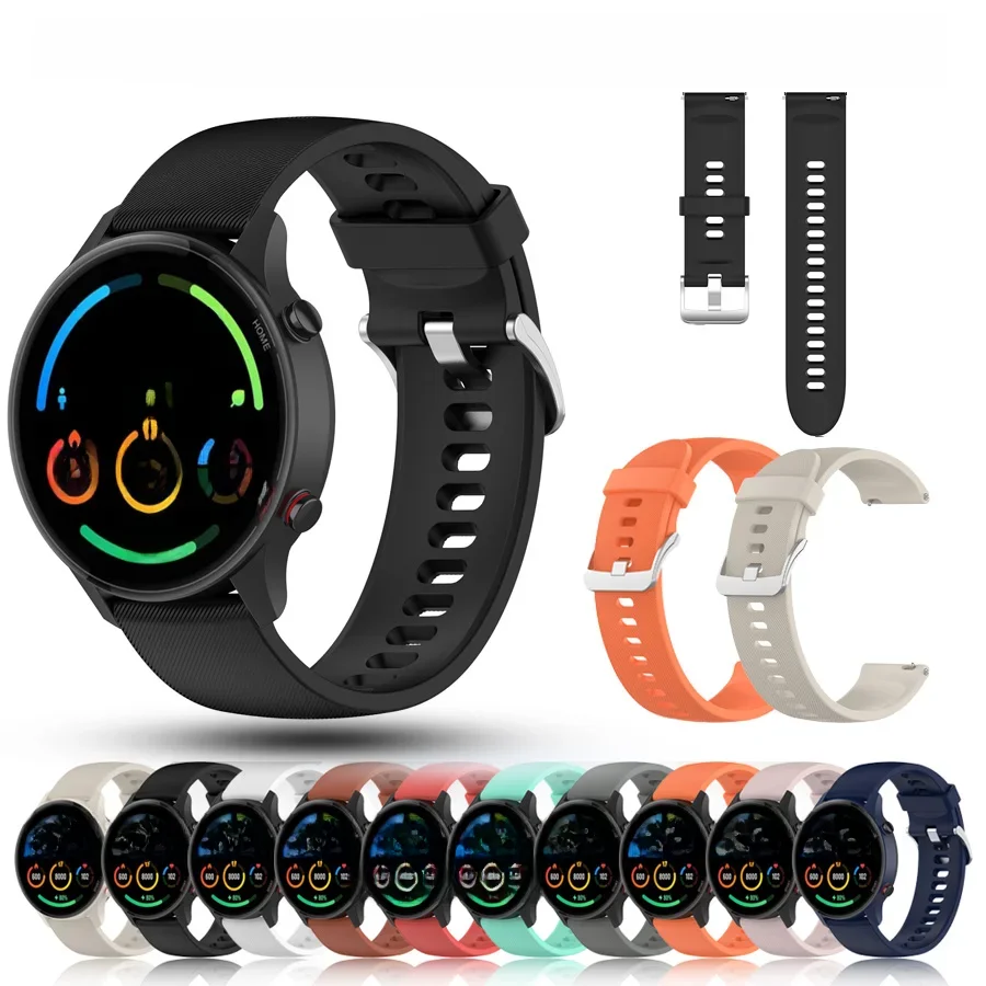 Silicone Correias de Substituição para Xiaomi Mi Watch, Oficial Cor Sports Edition Band, Mi Pulseira