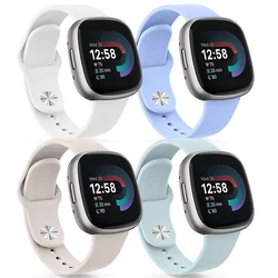 Silicone Strap for Fitbit Versa 4 3 Watch Band Soft Smartwatch Correa Sport Bracelet Fitbit Versa Sense2 Watchbands Accessories