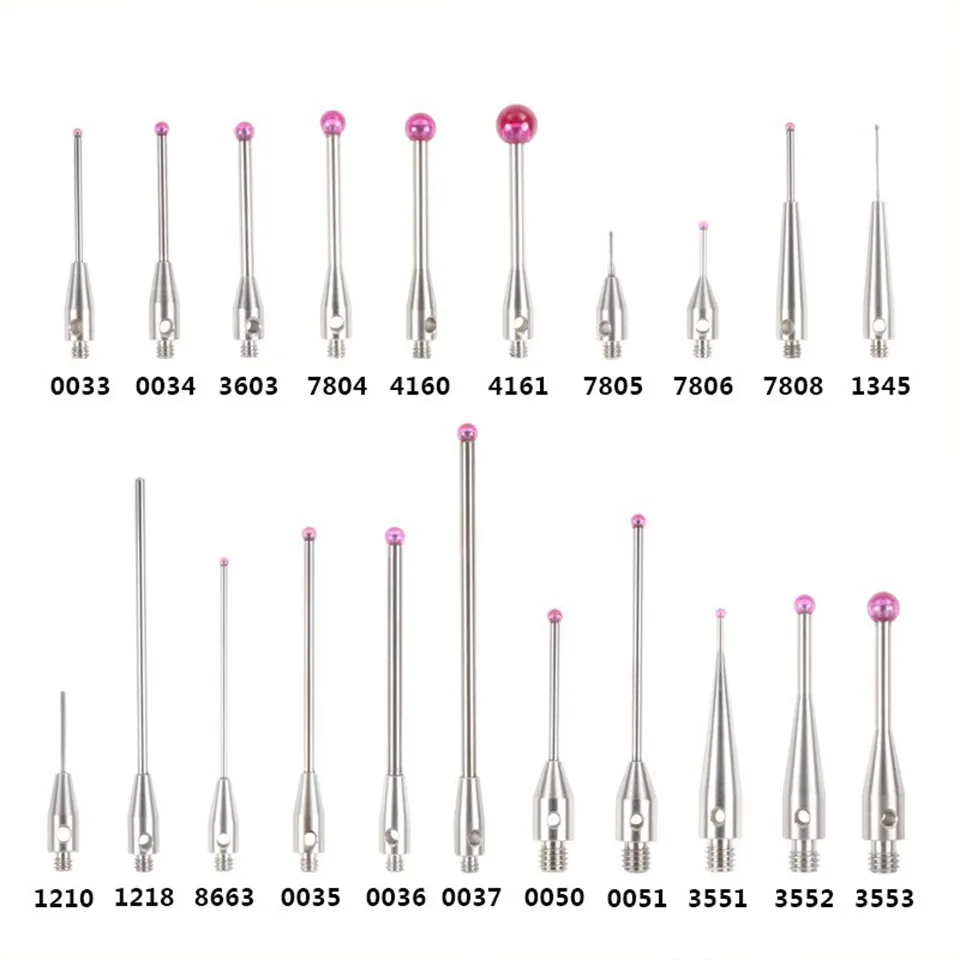 Imagem -02 - Stylus Coordenado Tridimensional de Renishaw Stylus da Sonda do Rubi do Cnc 0.5 mm 1.0 mm 1.5 mm 2.0 mm 3.0 mm