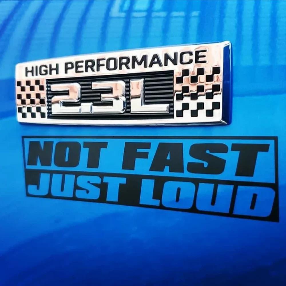 

JDM Vinyl Car Sticker Car Features "NOT FAST JUST LOUD" Slogan Sticker for Ford Mondeo Car Window Modification Accessories