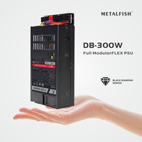 METALFISH Flex 300W Full Modular PSU Flex-ATX 400W Power Supply for Mini ITX PC Small 1U for NAS POS AIO Compact Computer