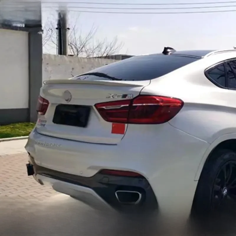 Becquet de coffre arrière en plastique ABS non peint de haute qualité, couleur M Style, accessoires de voiture pour BMW F16 X6 X6M 2015 2016 2017 2018