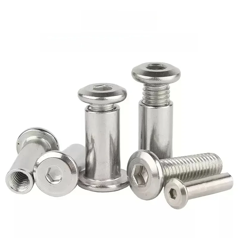 Vis à tête hexagonale plate en acier inoxydable, 2,2 d'attelle de verrouillage, douille hexagonale, figurine M2, M3, M5, M6, M8, M10, 304