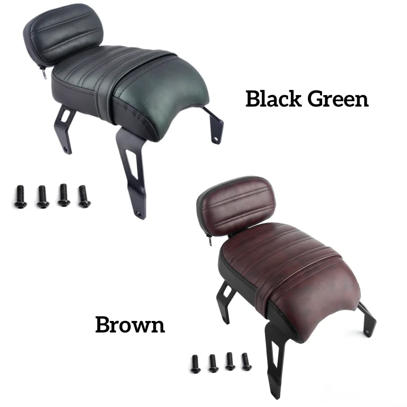 Motorcycle Parts Passenger Seat Backrest Rear Passenger Seat with Backrest Kits Replacement for Indian Scout Bobber 2018‑2024