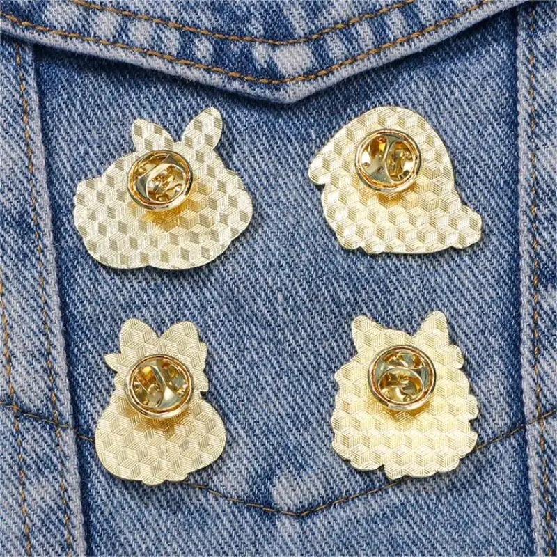 Cute Cartoon White Rabbit Enamel Brooch Creative Sweet Animal Lapel Pin Badge Backpack Clothing Hat Accessories
