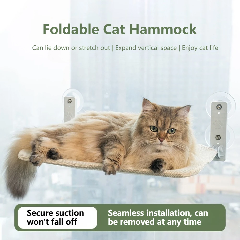 Cat Desk Bed - One-Click Folding,Sunken Design & Space-Saving Semi-Circular Cat Bed, Soft Faux Rabbit Fur Material, Suitable for