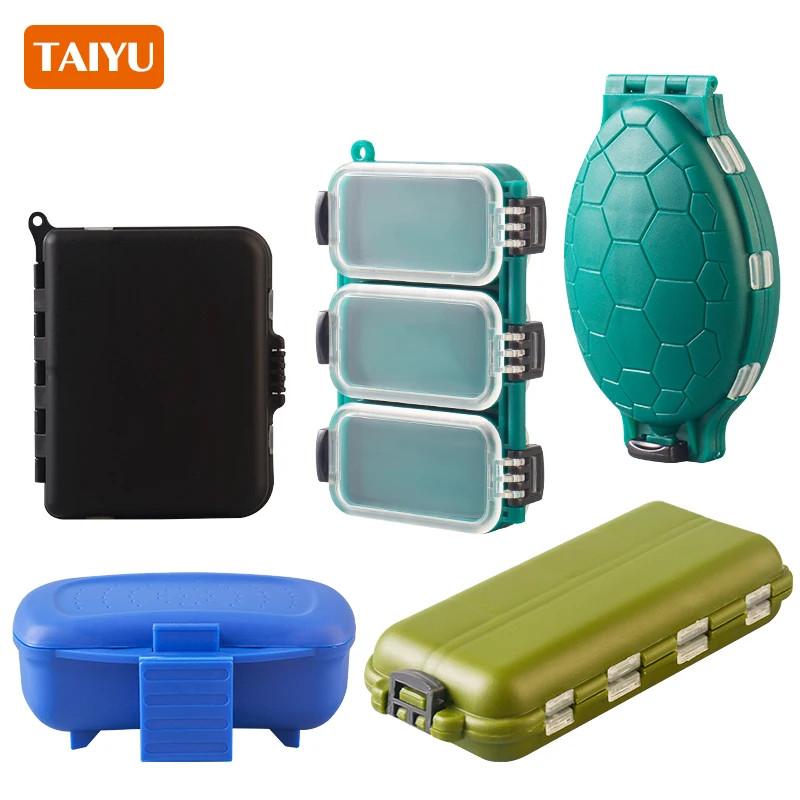 TAIYU Portable Fishing Tackle Box Mini Storage Case For Carp Fishing Accessories Hook Lure Bait Tool Multifunctional Custody Box