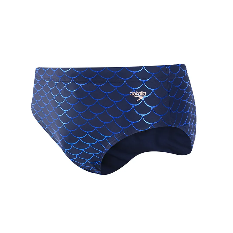 Boys competitive training swimming trunks tight five point pool training competition