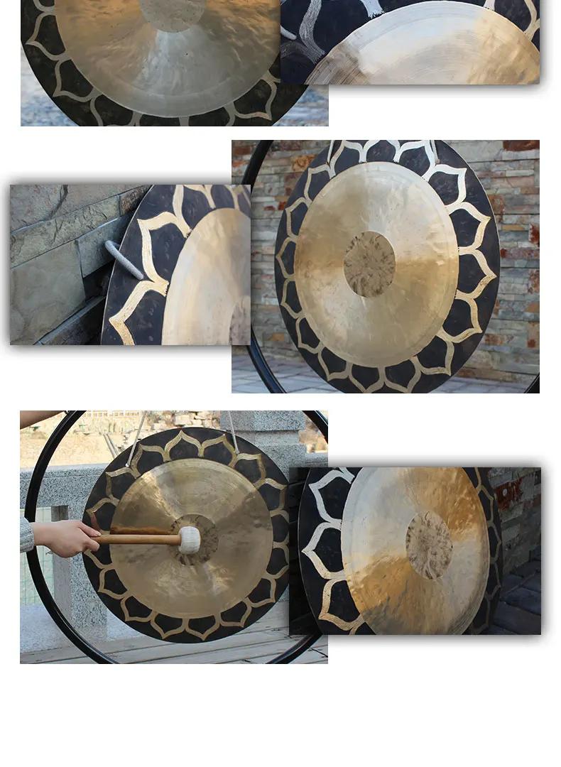 Arborea 28'' lotus wind gong, Chinese handmade traditional wind gong