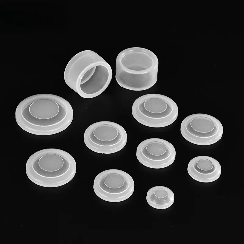 Capuchon étanche en silicone transparent, couvercle anti-poussière, surface de bouton 12mm, 16mm, 19mm, 22mm, adapté aux boutons en métal XB2 EB2