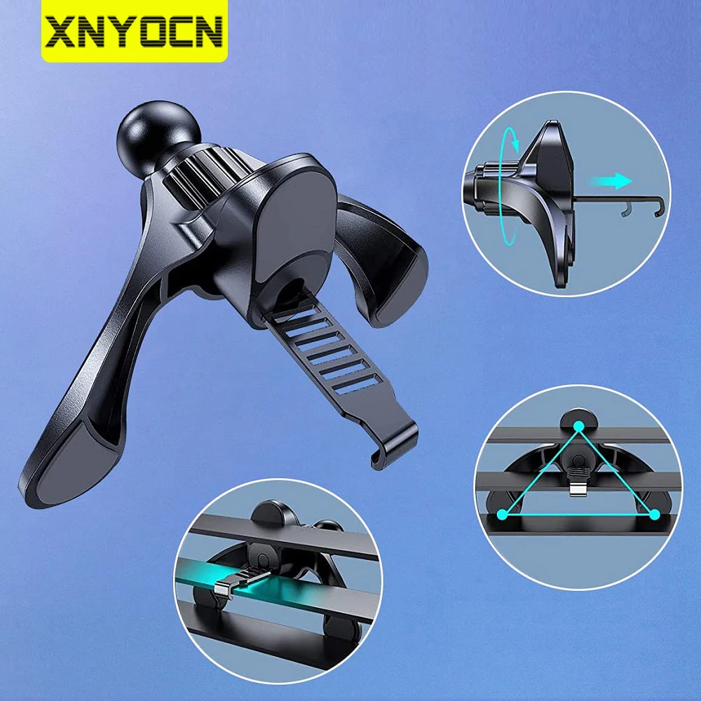 Xnyocn Car Air Vent Clip 17mm Ball Head For Car Air Outlet Phone Holder Stand Magnet Car Mobile Phone GPS Bracket Accessories