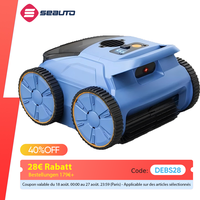 Seauto SAT20 Pool Vacuum 150 Mins Running Up to 2000 Sq.ft., 45,000Pa Powerful Suction, Wall-Climbing for Above Ground Pool