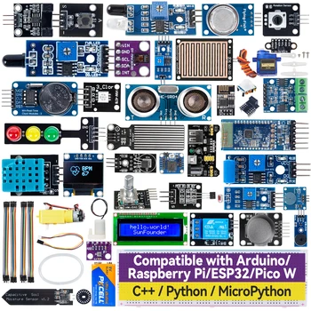 Compatible with Arduino Mega 2560/Uno R3/R4 Minima/WiFi Nano, Raspberry Pi 5/4B/3B+/Zero
