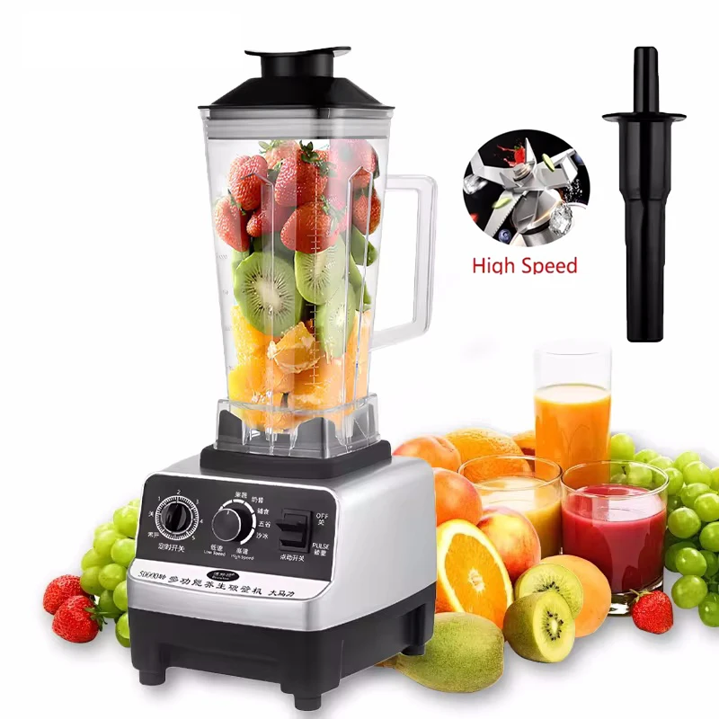 220V- 3L 6 in 1 Blender Stainless Steel Large Capacity Cut Vegetables and Shreds Icebreaker Salad Grinder Meat Grinder Juicer