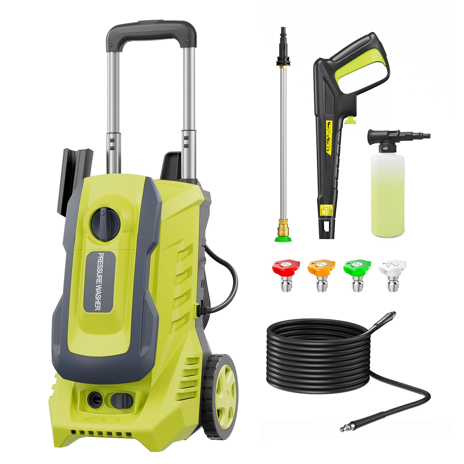 

Electric Pressure Washer 4800PSI 3.2GPM Power Washer Wash Machine Electric Powered with Foam Cannon for Car, Floor, Garage,Patio