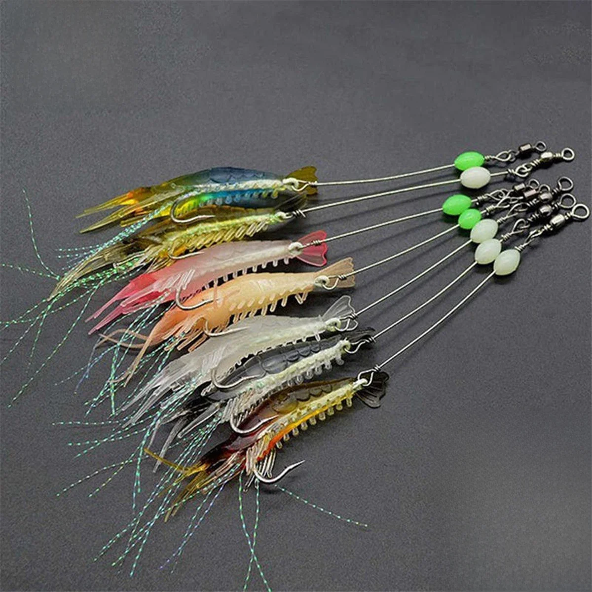 3 pièces/7 pièces leurres de crevettes leurres de pêche appâts de pêche artificiels Isca Ascesorios artificiels Pesca