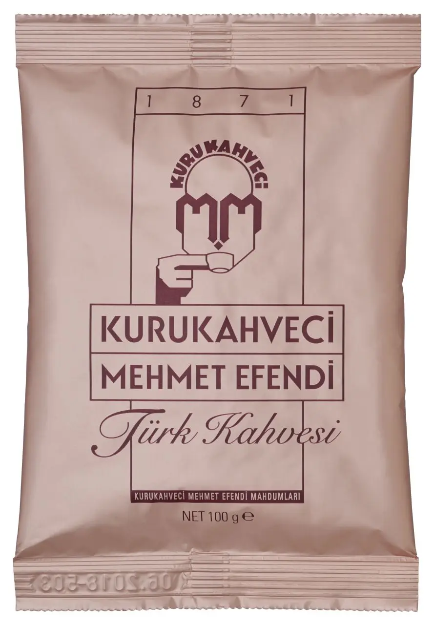 Turkish Coffee 12x6Gr 100 Gr 250 Gr 500 Gr Kurukahveci Mehmet Efendi Sparkling Tasty Drink Roasted Espresso Cappucino Quality Brand Preferred