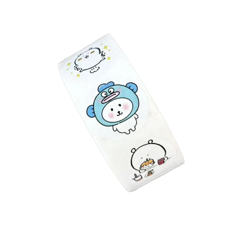 High-looking Cartoon Joke Bear Roll Stickers Stationery Seal Stickers Cute Decorative Mobile Phone Account Stickers view 6