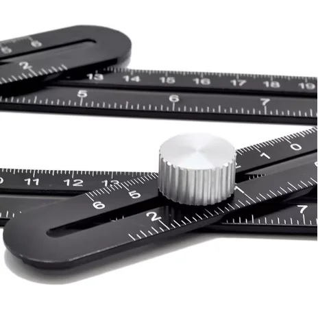 Foldable 6-Section Ruler with Non-Slip Grip | Perfect for Crafting and Construction