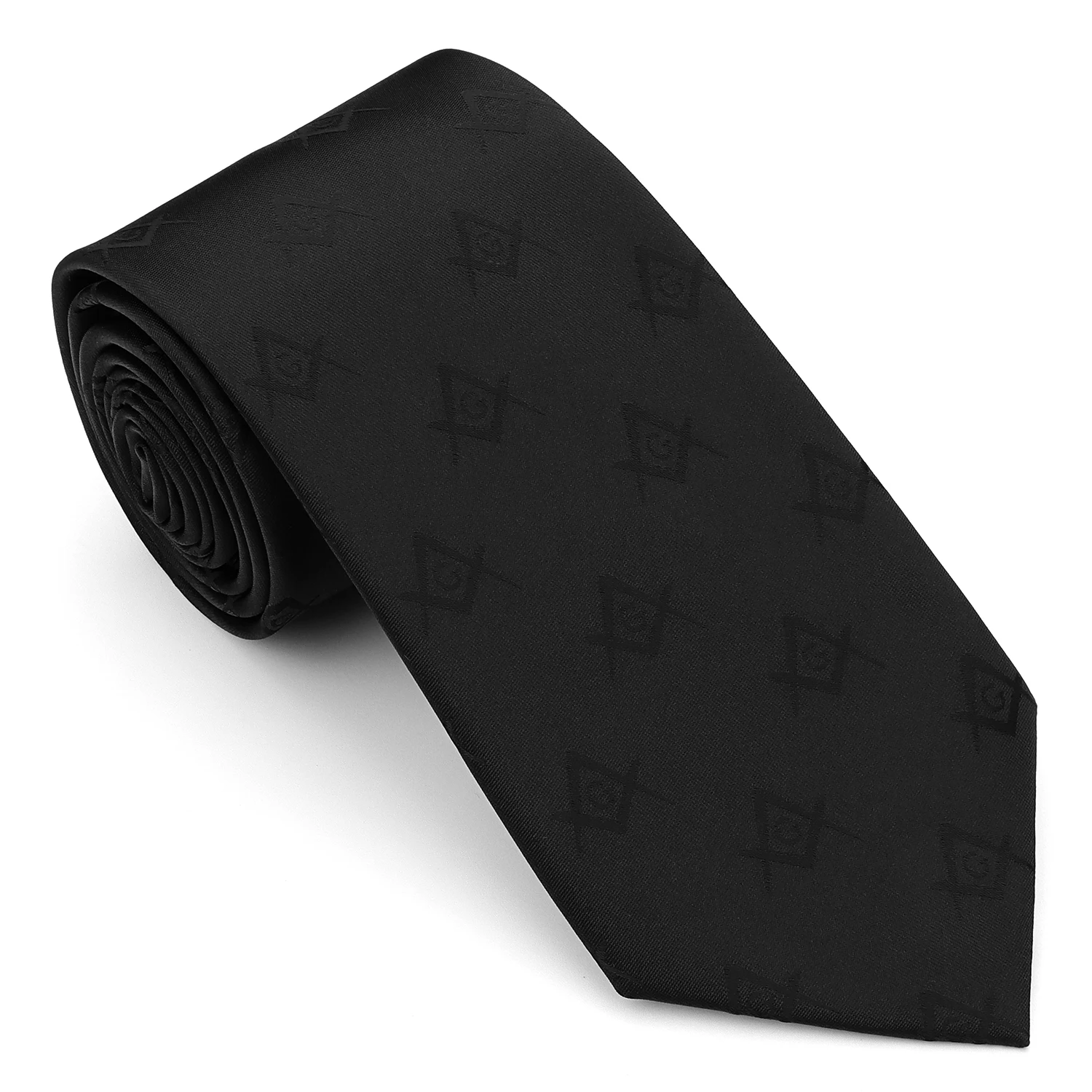 Freimaurer-Krawatte für Herren, Quadrat & Kompass G-Symbol, Jacquard-Krawatte, 3 Farben, für Freimaurerloge, Hochzeit, formelle Anlässe, Business, HAWSON – Detail 9